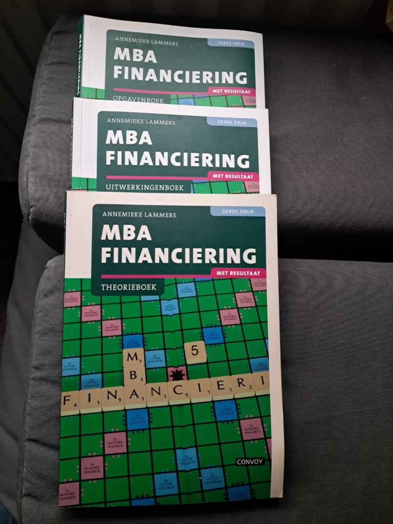 MBA Financiering, Boeken, Annemieke Lammers, Zo goed als nieuw, Gamma, HBO