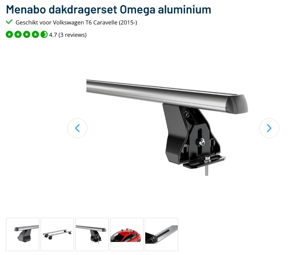 Menabo dakdragers VW Caravelle, Ophalen of Verzenden, Zo goed als nieuw