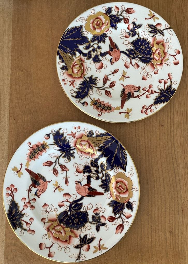 Coalport Hong Kong 2 x ontbijtbord - onbeschadigd, Ophalen of Verzenden