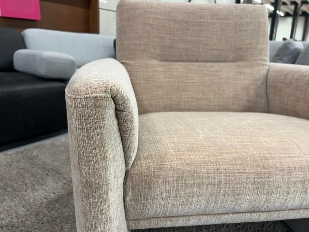 Nieuw Leolux Evidence Boa Vista fauteuil Maple stof Stoel, Leolux, Nieuw, 75 tot 100 cm, Ophalen of Verzenden