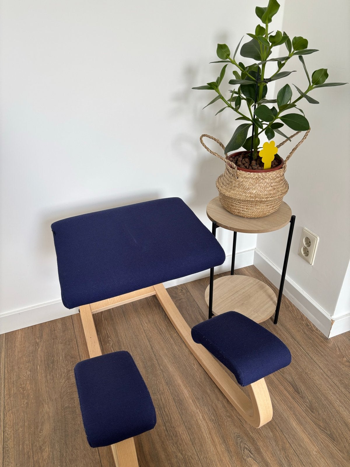 Varier kniestoel - Ergonomische bureaustoel, Ophalen, Gebruikt, Blauw, Eén