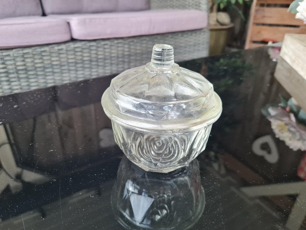 Suiker pot, Ophalen, Gebruikt, Glas, Pot, Bus of Blik