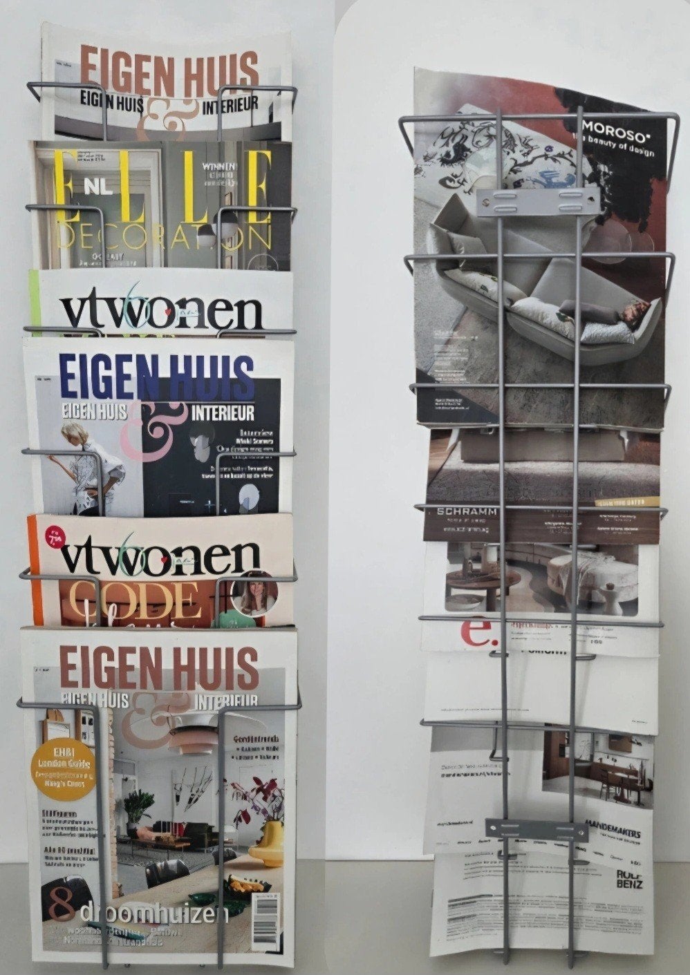 Nieuw metalen tijdschriftenrek voor 6 magazines, Meerdere vakken, Metaal, Nieuw, Ophalen of Verzenden