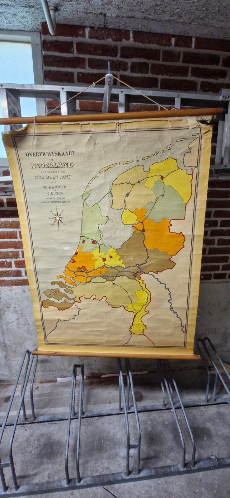 Oude overzichtskaart van Nederland, Ophalen, Aardrijkskunde