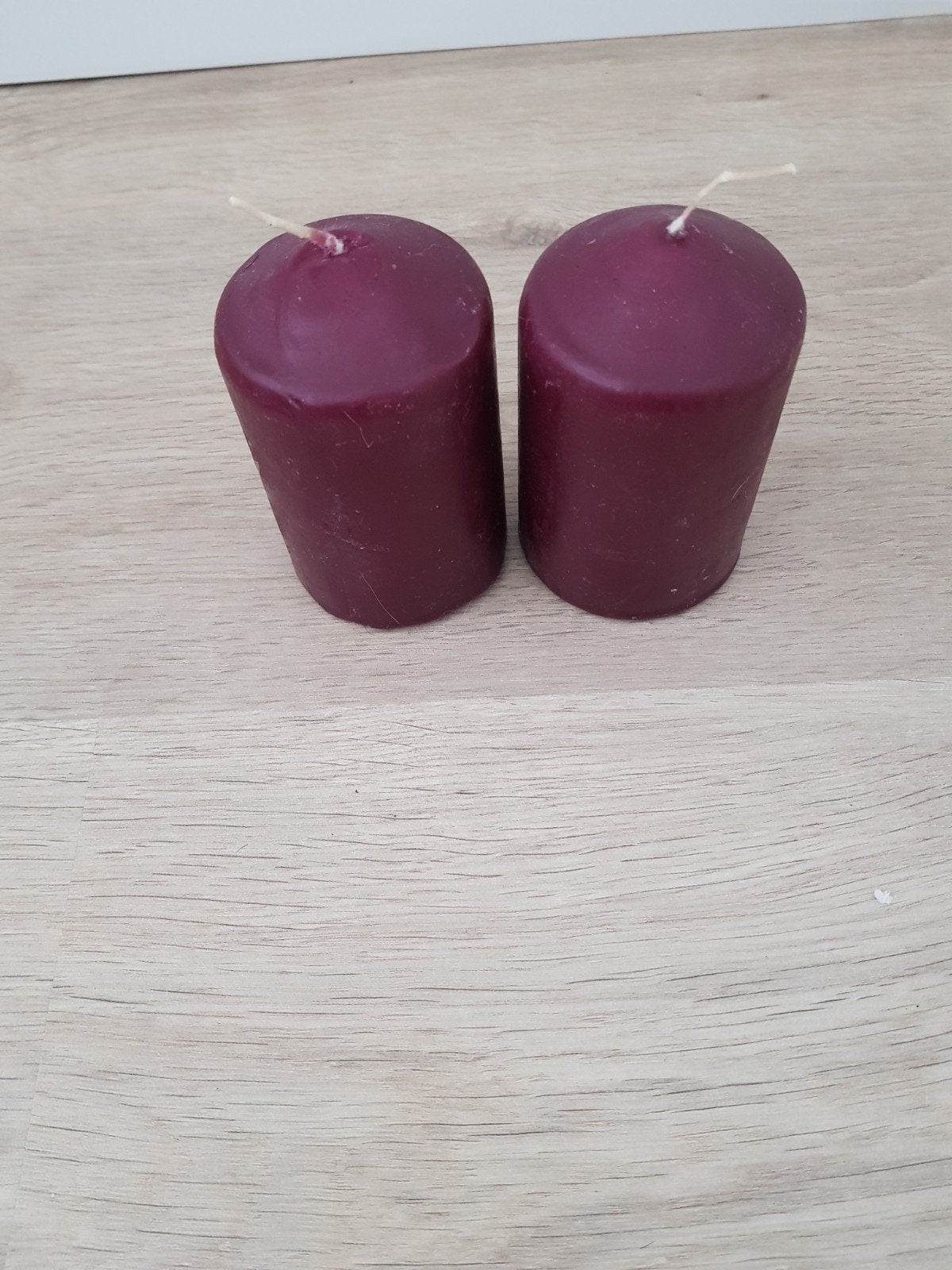 2 paarse kaarsen, Ophalen of Verzenden, Nieuw, Paars