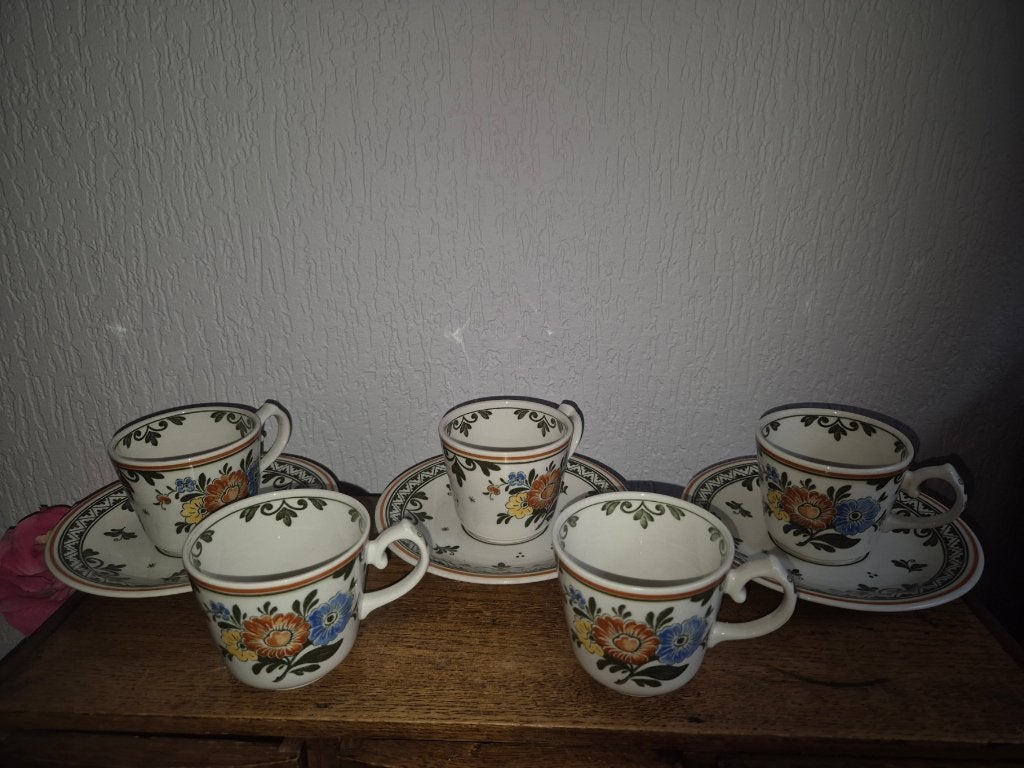 Villeroy & Boch Alt Amsterdam koffie en Espressokopjes, Ophalen of Verzenden, Zo goed als nieuw, Overige stijlen, Kop(pen) en/of Schotel(s)