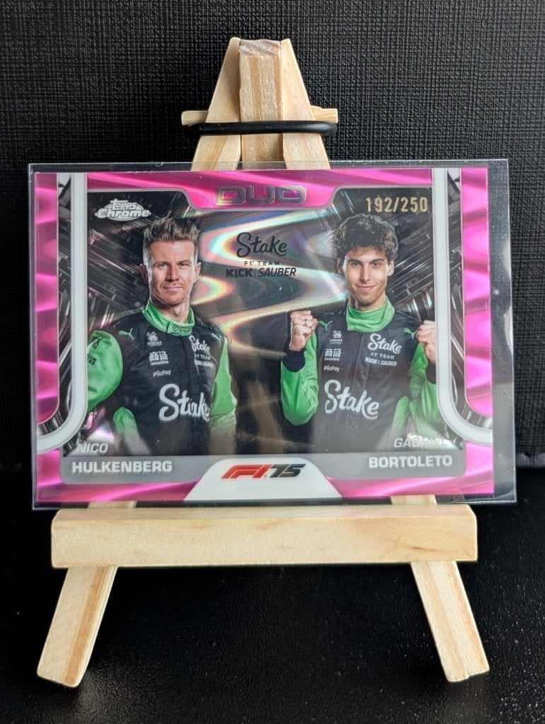 2025 Topps f1 Nico Hulkenberg / Gabriel Bortoleto /250, Hobby en Vrije tijd, Ophalen of Verzenden, Nieuw, Plaatje