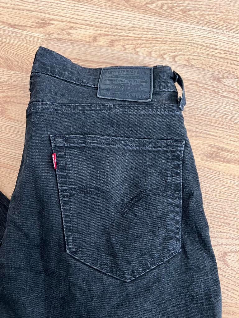 W34 L32 levi’s jeans spijkerbroek levi 502, Ophalen of Verzenden, Zo goed als nieuw, Zwart, W33 - W34 (confectie 48/50)