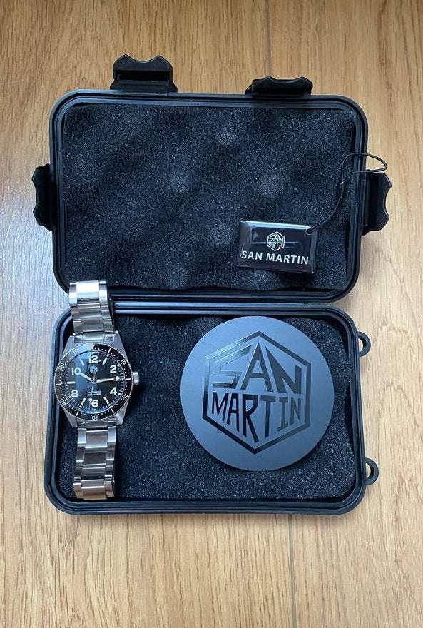 San Martin Duikhorloge SN0139, Overige merken, Staal, Gebruikt, Staal