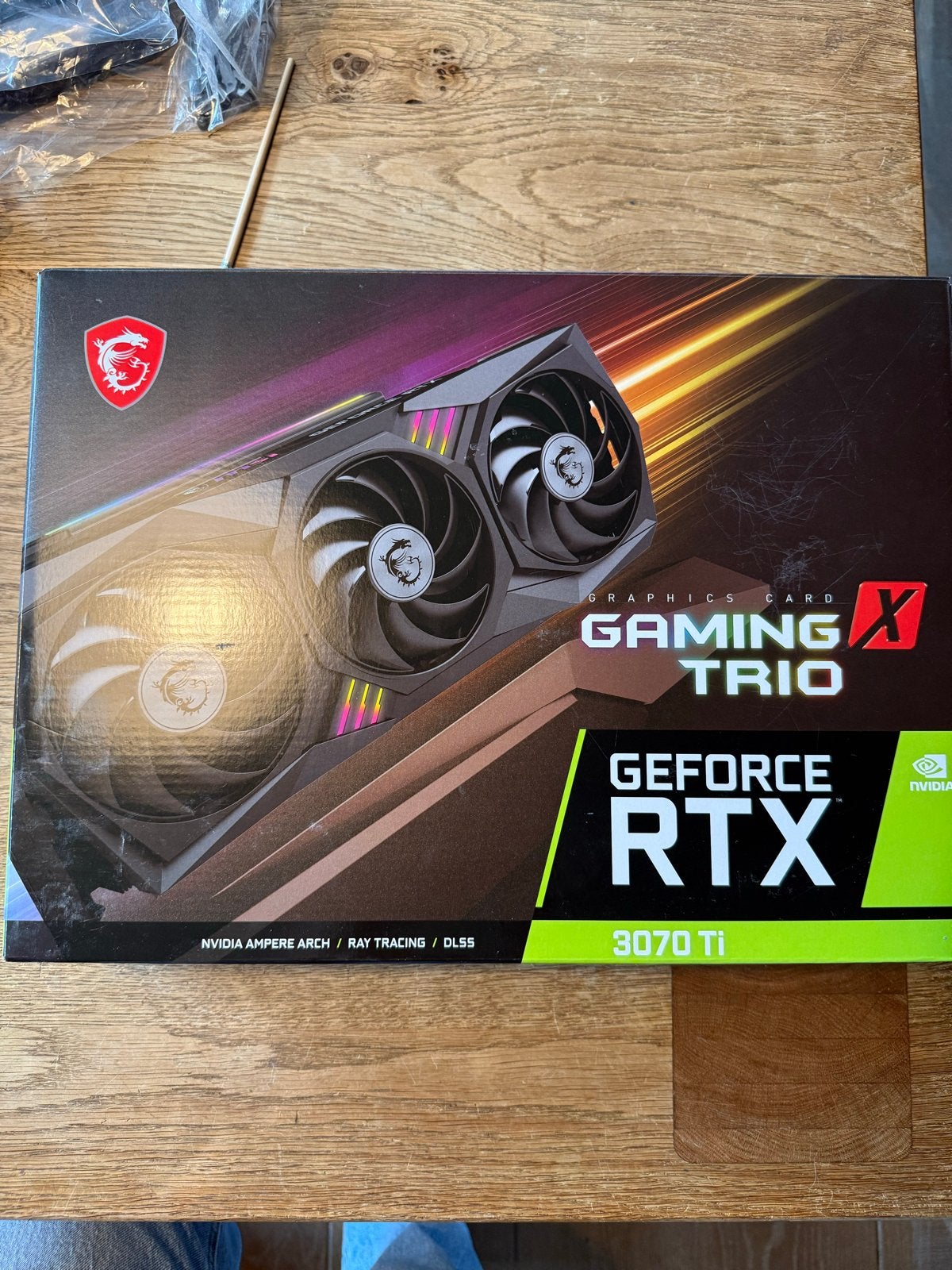 MSI GeForce RTX 3070 Ti GAMING X TRIO Videokaart, Computers en Software, Videokaarten, Ophalen, GDDR6, PCI-Express 4, Zo goed als nieuw