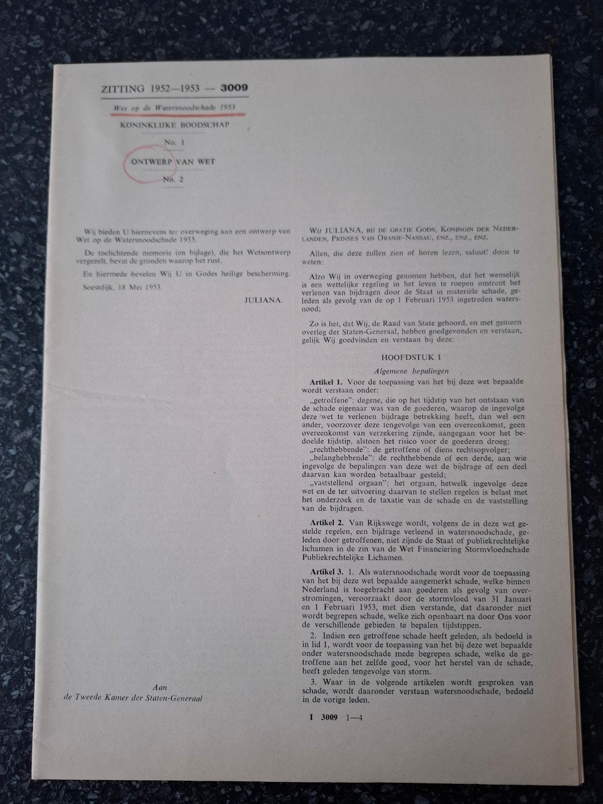 Watersnoodramp 1953, Ophalen of Verzenden, Gelezen