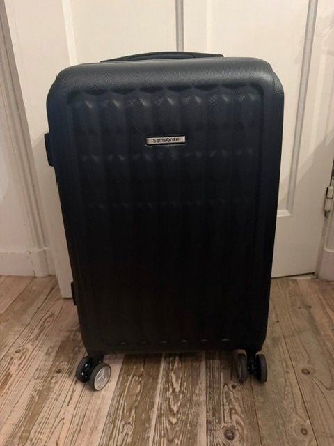 1 x gebruikt - Samsonite handbagage koffer (4 wielen), Ophalen, Uitschuifbare handgreep, Hard kunststof, Minder dan 50 cm