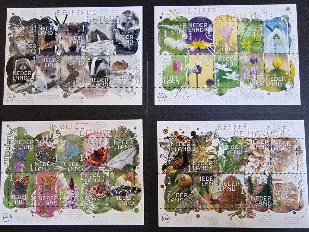 Postfrisse velletjes Beleef de Natuur 2019 - Per stuk, Ophalen of Verzenden, Na 1940, Postfris