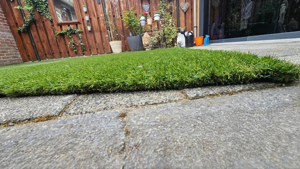 Mooi kwaliteit kunstgras is nieuw reststuk  200x165 cm, Tuin en Terras, Gras en Kunstgras, Ophalen of Verzenden, Zo goed als nieuw