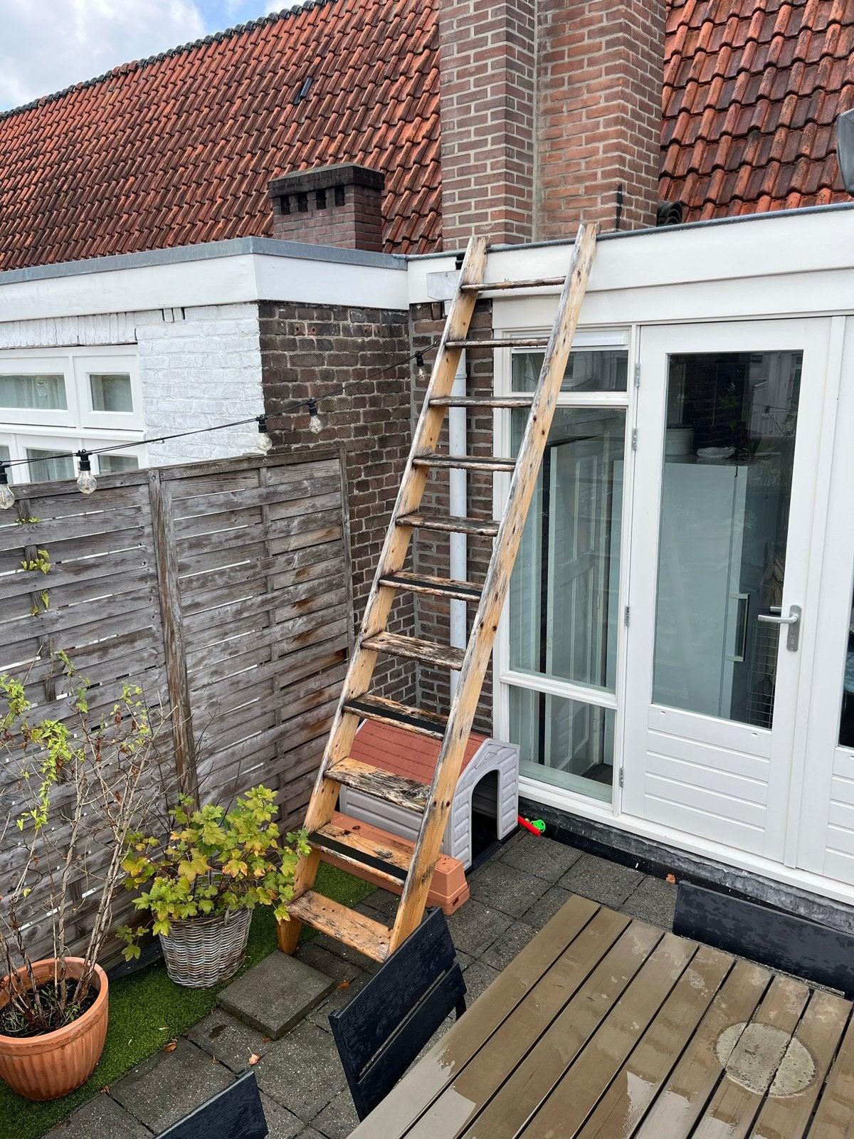 Houten trap met anti-slip, opknapbeurt nodig, Ophalen, Gebruikt, Trap, 2 tot 4 meter
