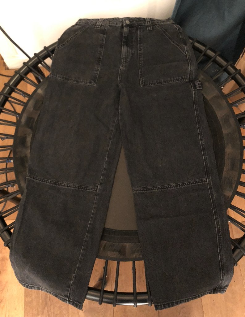 Asos Design Jeans Cargozakken cargobroek zwart broek W28 L30, Zwart, Ophalen of Verzenden, Zo goed als nieuw, W28 - W29 (confectie 36)