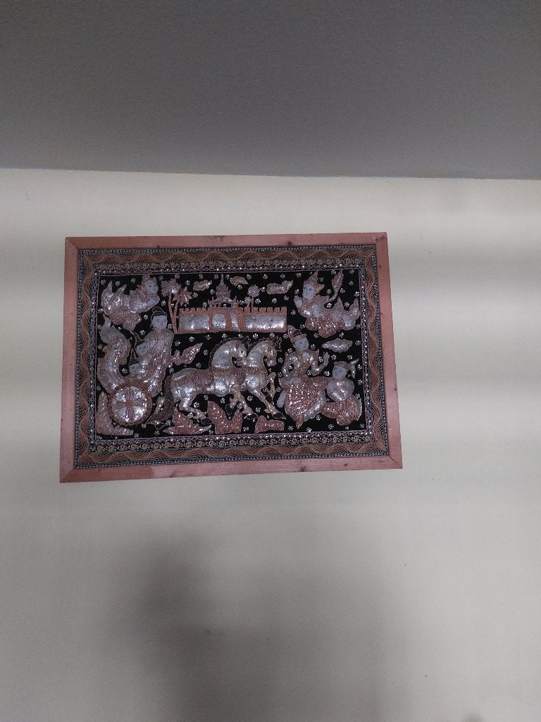 Handgemaakt wandkleed uit thailand, Antiek en Kunst, Ophalen of Verzenden