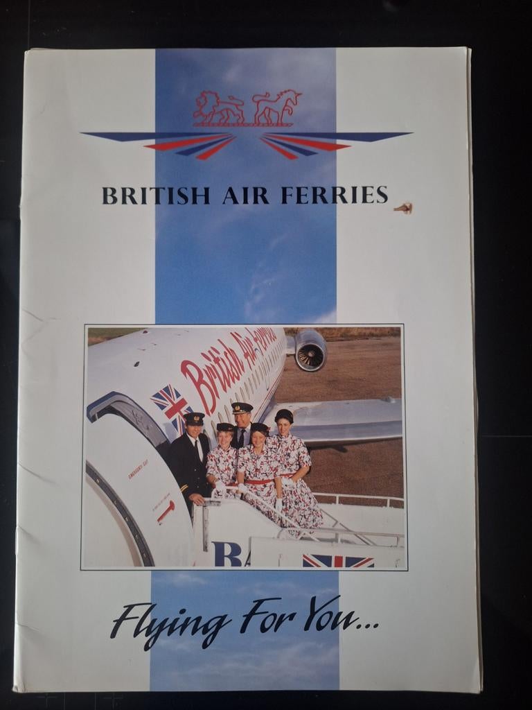 Brochure British Air Ferries, Ophalen of Verzenden, Boek of Tijdschrift