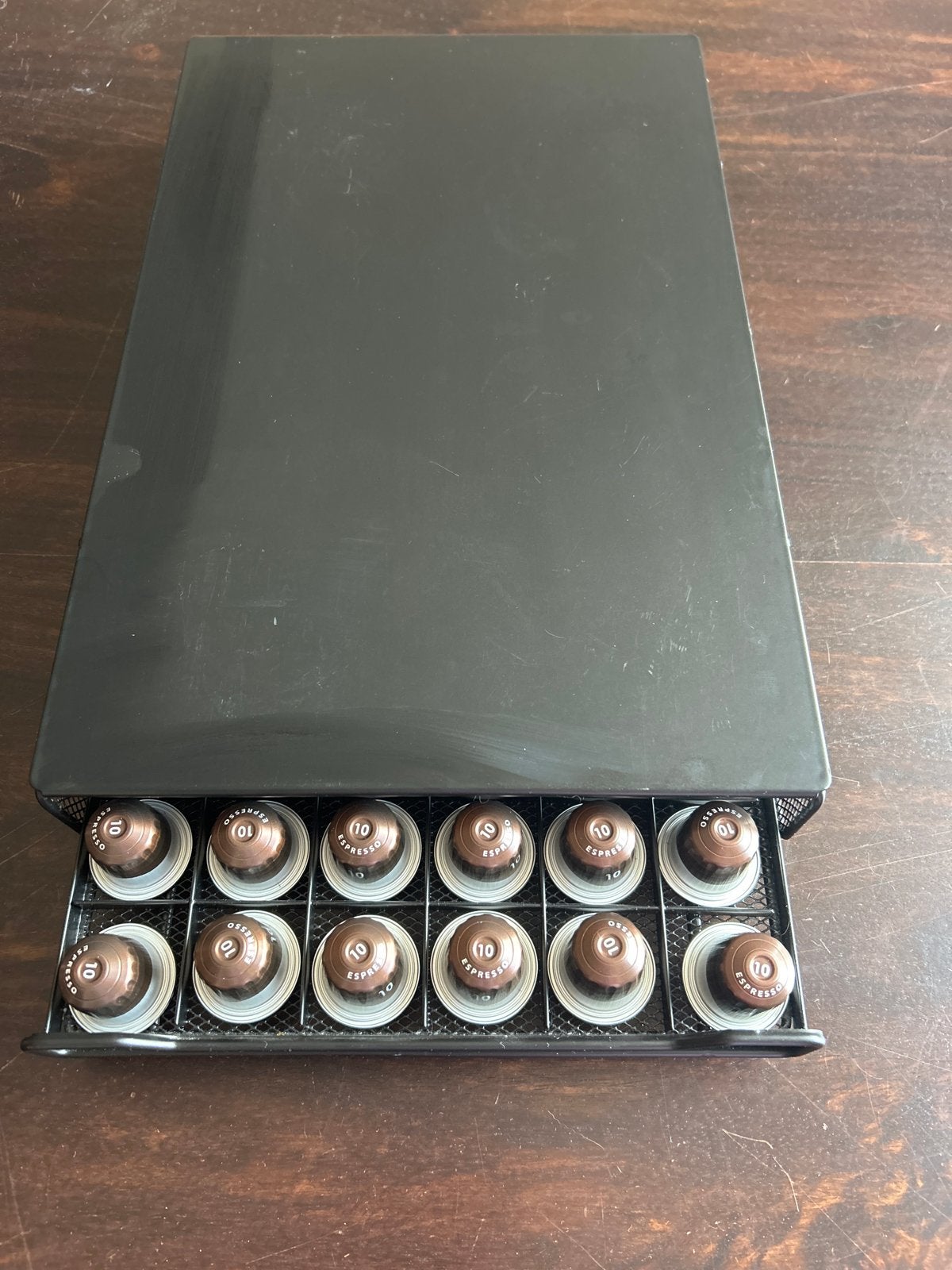 Nespresso capsulehouder - Zwart, uitschuifbaar, Ophalen of Verzenden, Zwart, Metaal, Overige merken