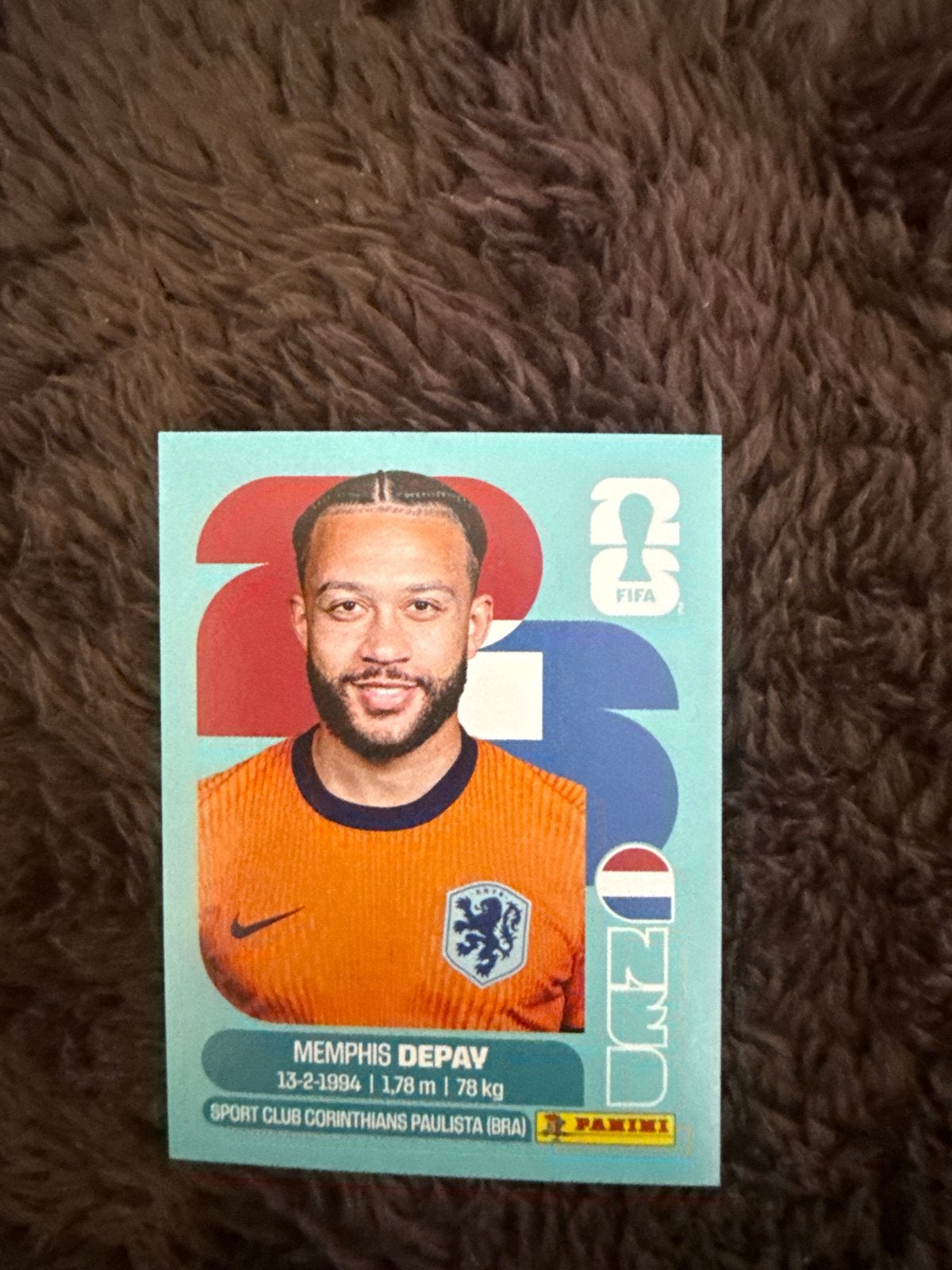 Memphis Depay Panini FIFA Voetbal Spelerskaart, Ophalen of Verzenden, Zo goed als nieuw, Buitenlandse clubs, Spelerskaart