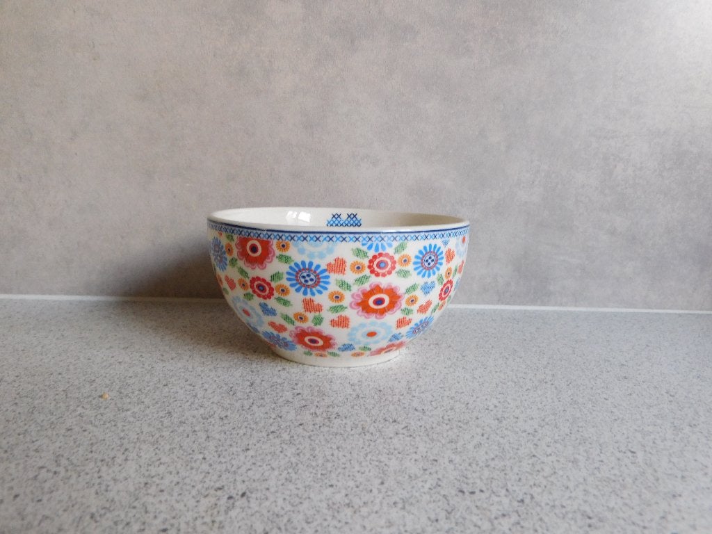 Kom Kakelbont Yvon Jaspers - 12 cm, Overige merken, Keramiek, Landelijk/Boerenbont, Ophalen of Verzenden