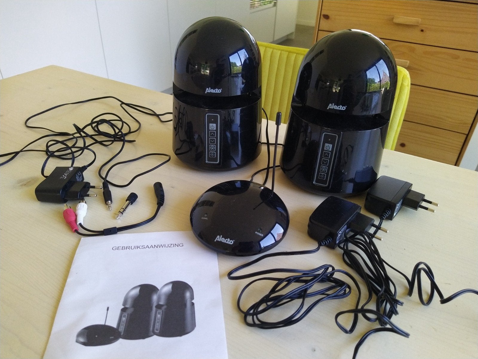 Alecto DSS-35 draadloos luidsprekersysteem / speakers, Audio, Tv en Foto, Luidsprekers, Waterdicht, Speakerset, Zo goed als nieuw