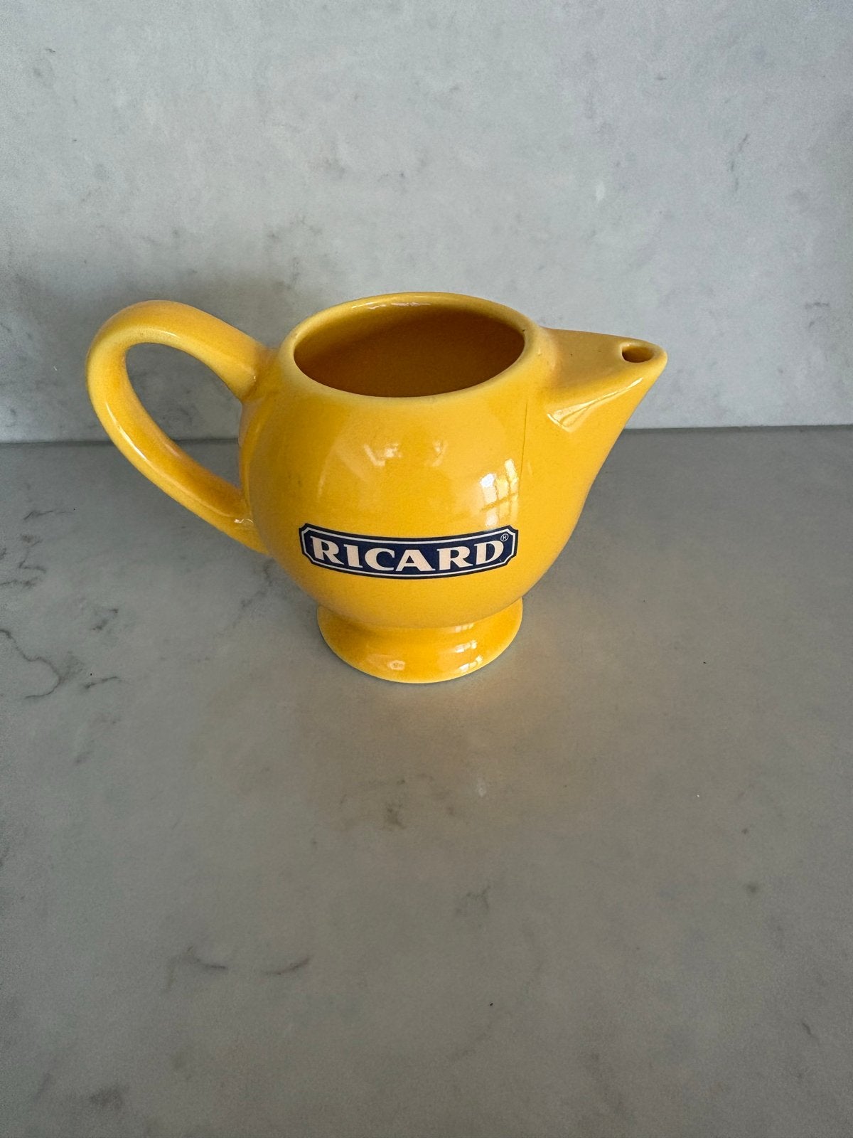 Vintage Ricard waterkan / karaf - Geel, Ophalen of Verzenden