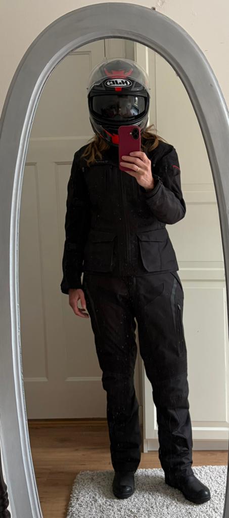 All season motorjas maat L (Seca) en broek maat 40 (Modeka), Motoren, Kleding | Motorkleding, Ophalen, Tweedehands, Dames, Combipak