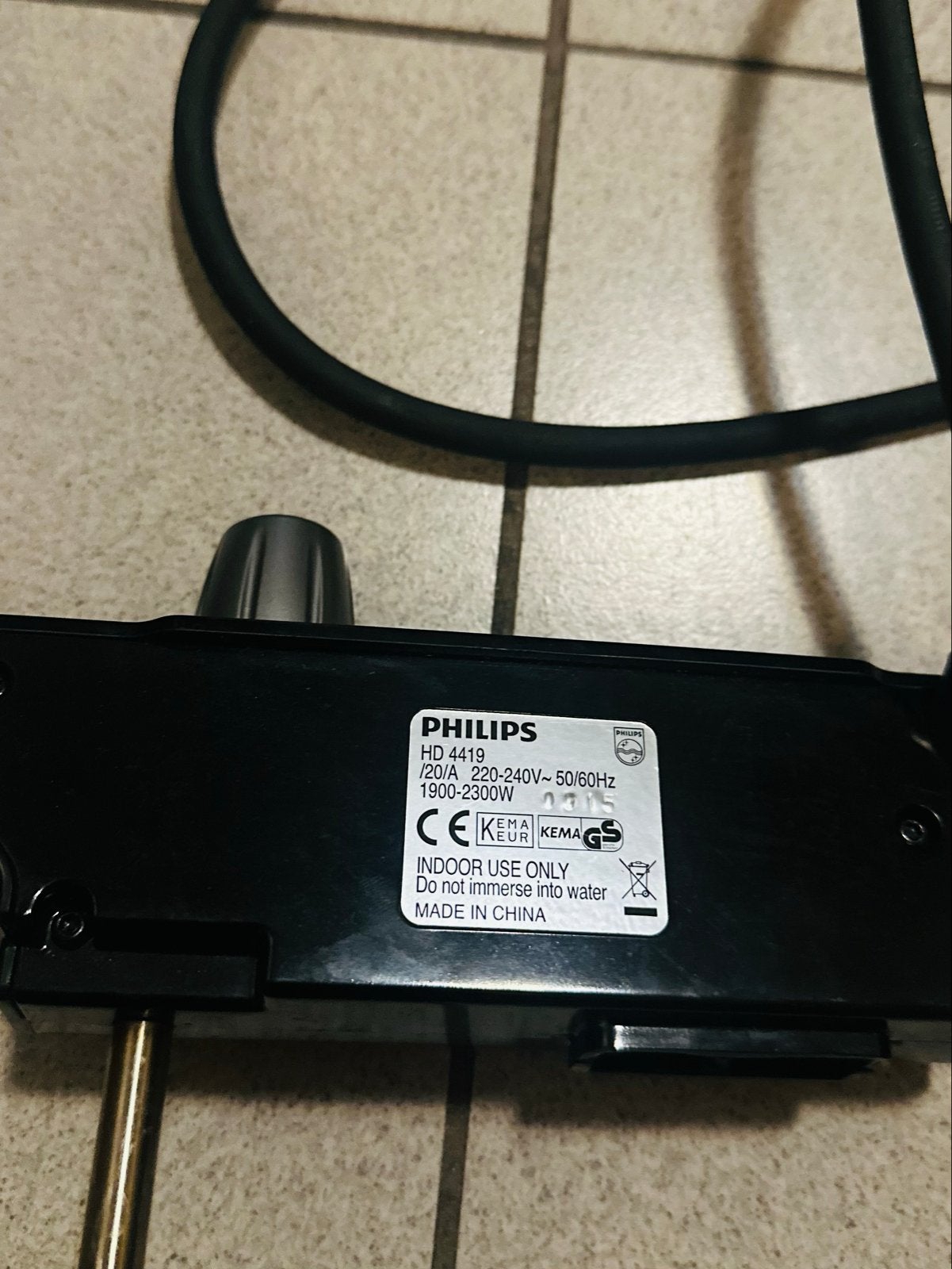Philips HD 4419 Tafelgrill - Zo goed als nieuw, Ophalen, Zo goed als nieuw, Tafelgrill