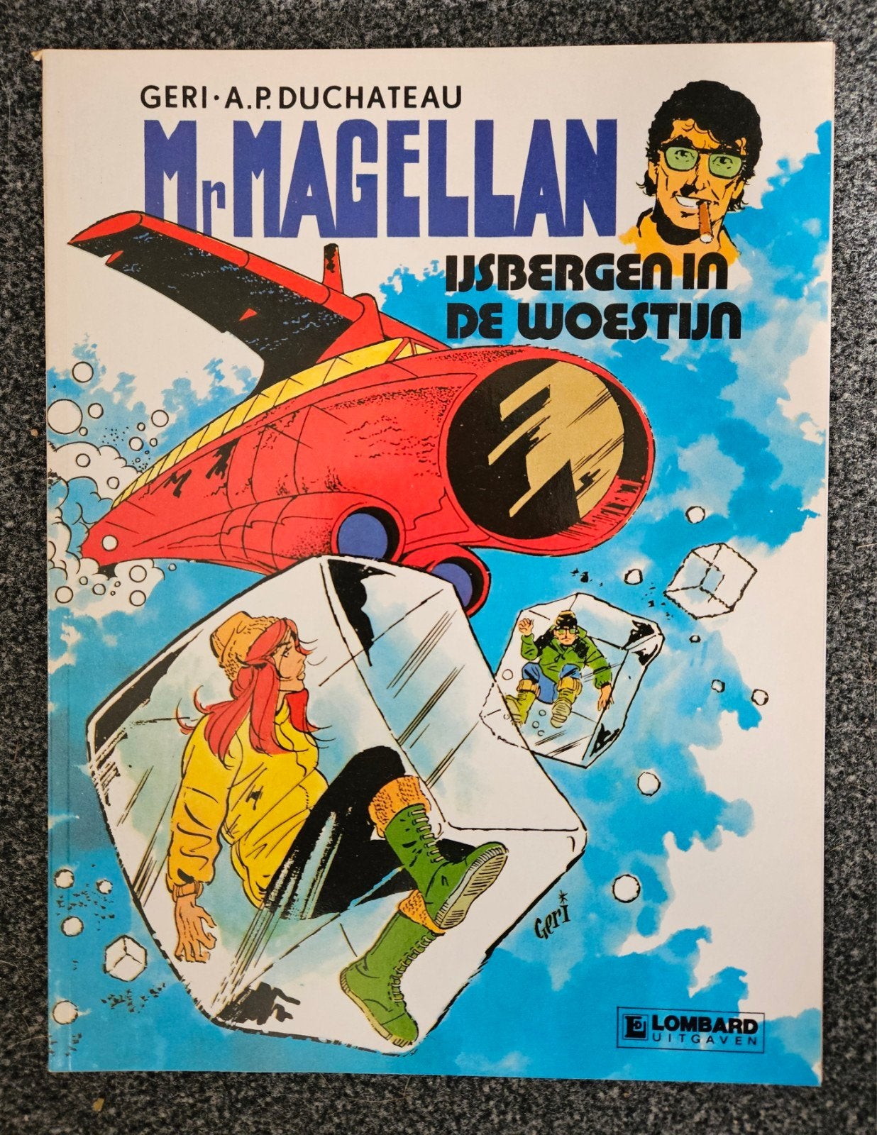 Mr. Magellan - IJsbergen in de Woestijn (Geri, Duchateau), Eén stripboek, Ophalen of Verzenden, Gelezen, Geri, A.P. Duchateau