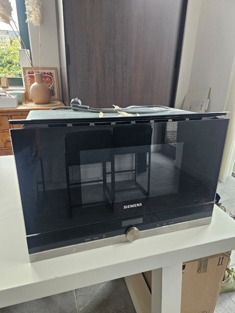 Siemens Inbouw Magnetron BF634LGS1, Witgoed en Apparatuur, Magnetrons, Ophalen, Inbouw, 45 tot 60 cm, Magnetron