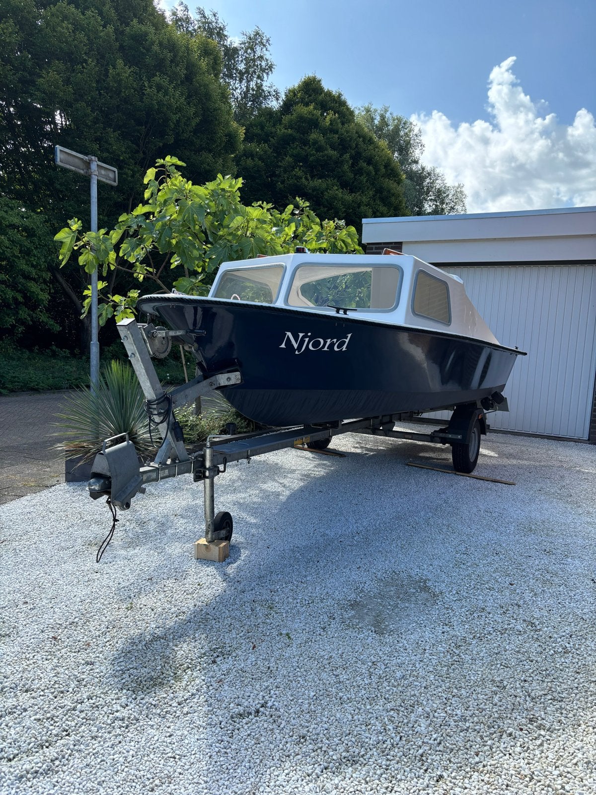 Njord Kajuitboot met Buitenboordmotor en Trailer, Overige merken, Gebruikt, Kajuitboot, Buitenboordmotor