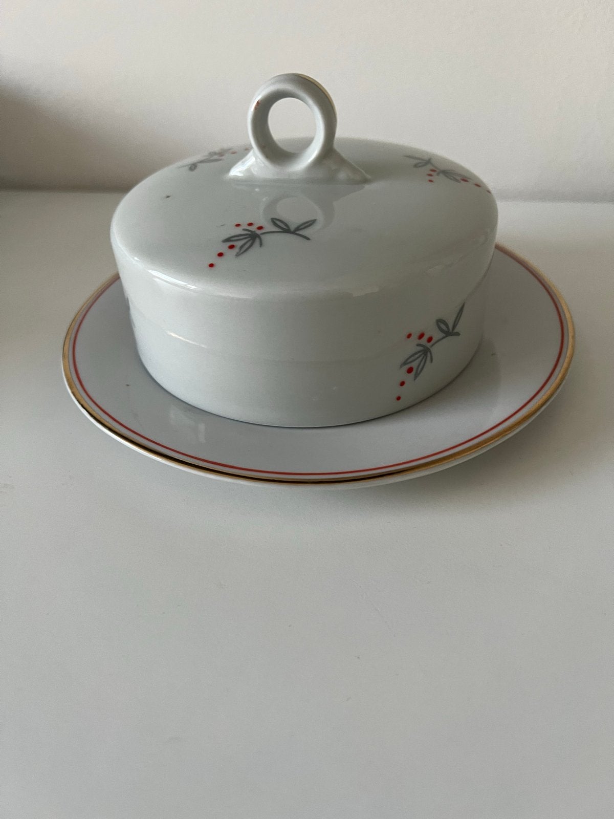 Vintage Jäger Eisenberg Boterpotje met Schotel, Ophalen of Verzenden