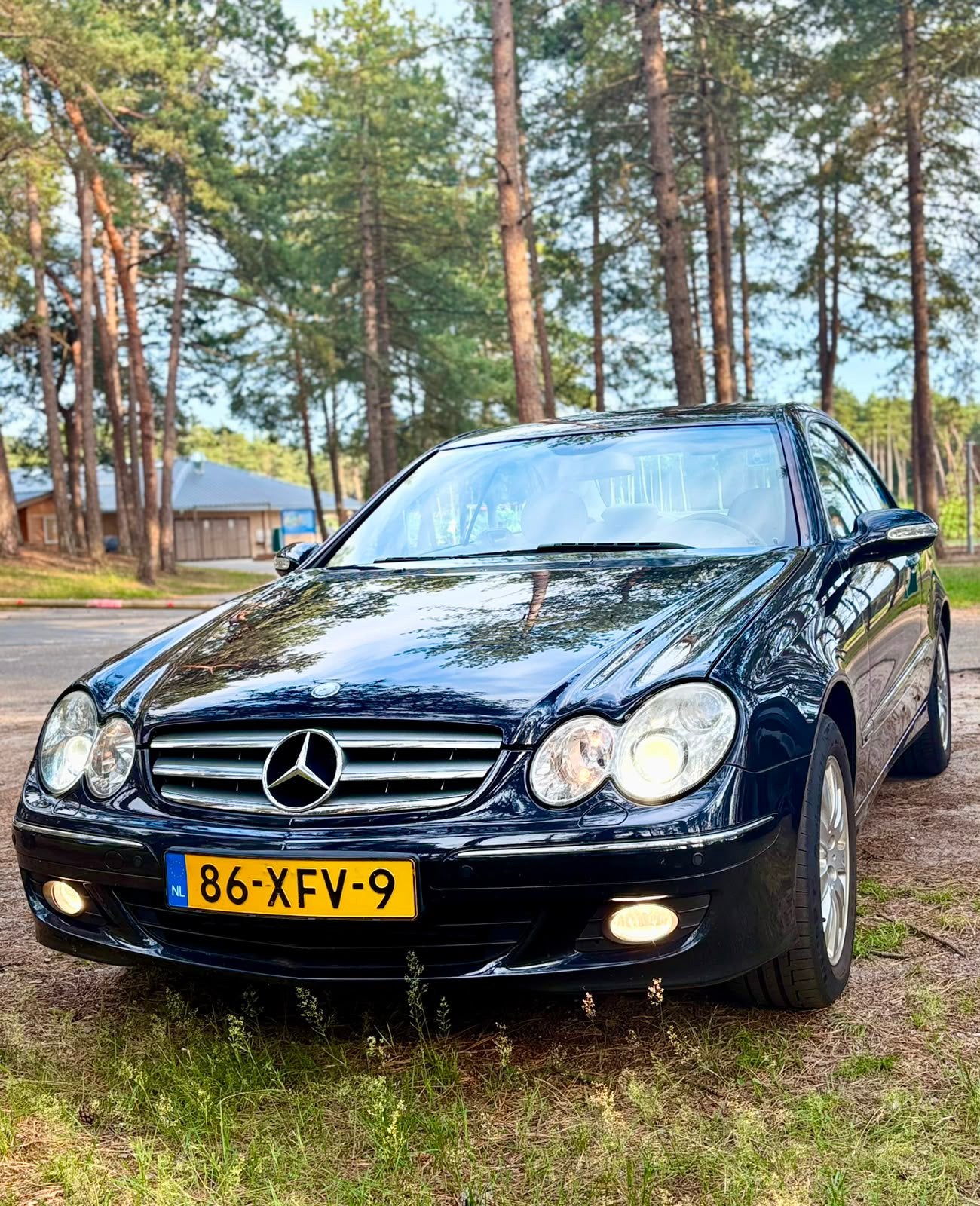 Mercedes-Benz CLK 2.2 CDI Clk220 Coupe AUT 2008 Zwart, Auto's, Automaat, 4 cilinders, Diesel, Particulier