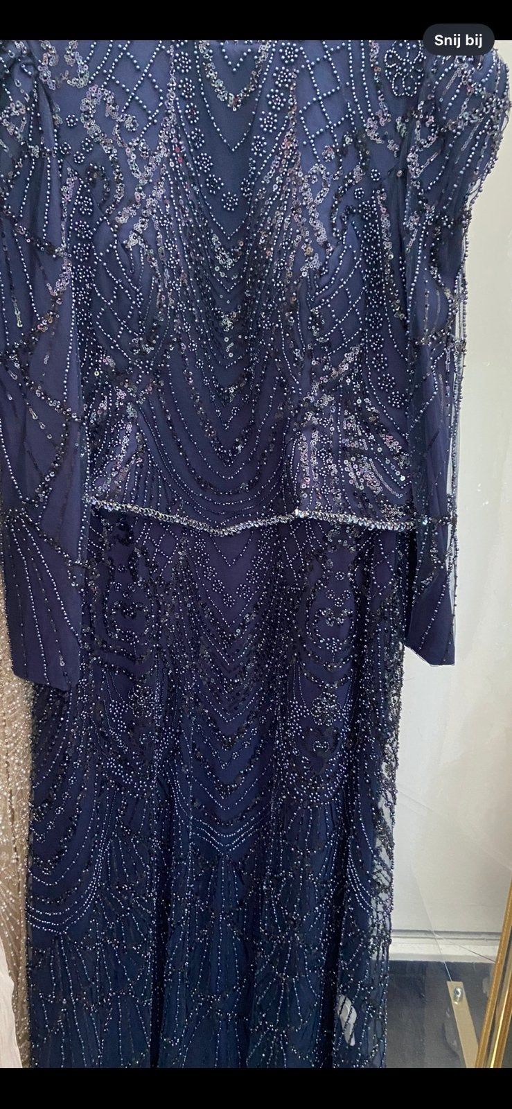 Avondjurk, Kleding | Dames, Galajurk, Blauw, Maat 46/48 (XL) of groter, Ophalen of Verzenden
