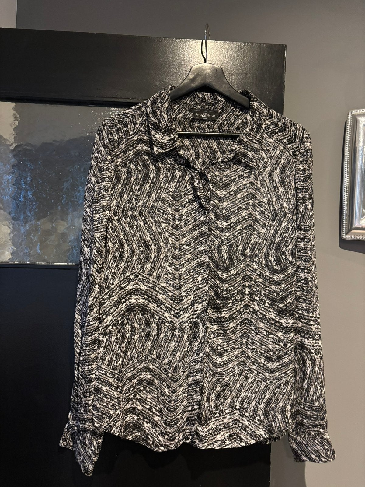 Style butler blouse maat 40, Kleding | Dames, Ophalen of Verzenden, Zo goed als nieuw, Maat 38/40 (M), Zwart