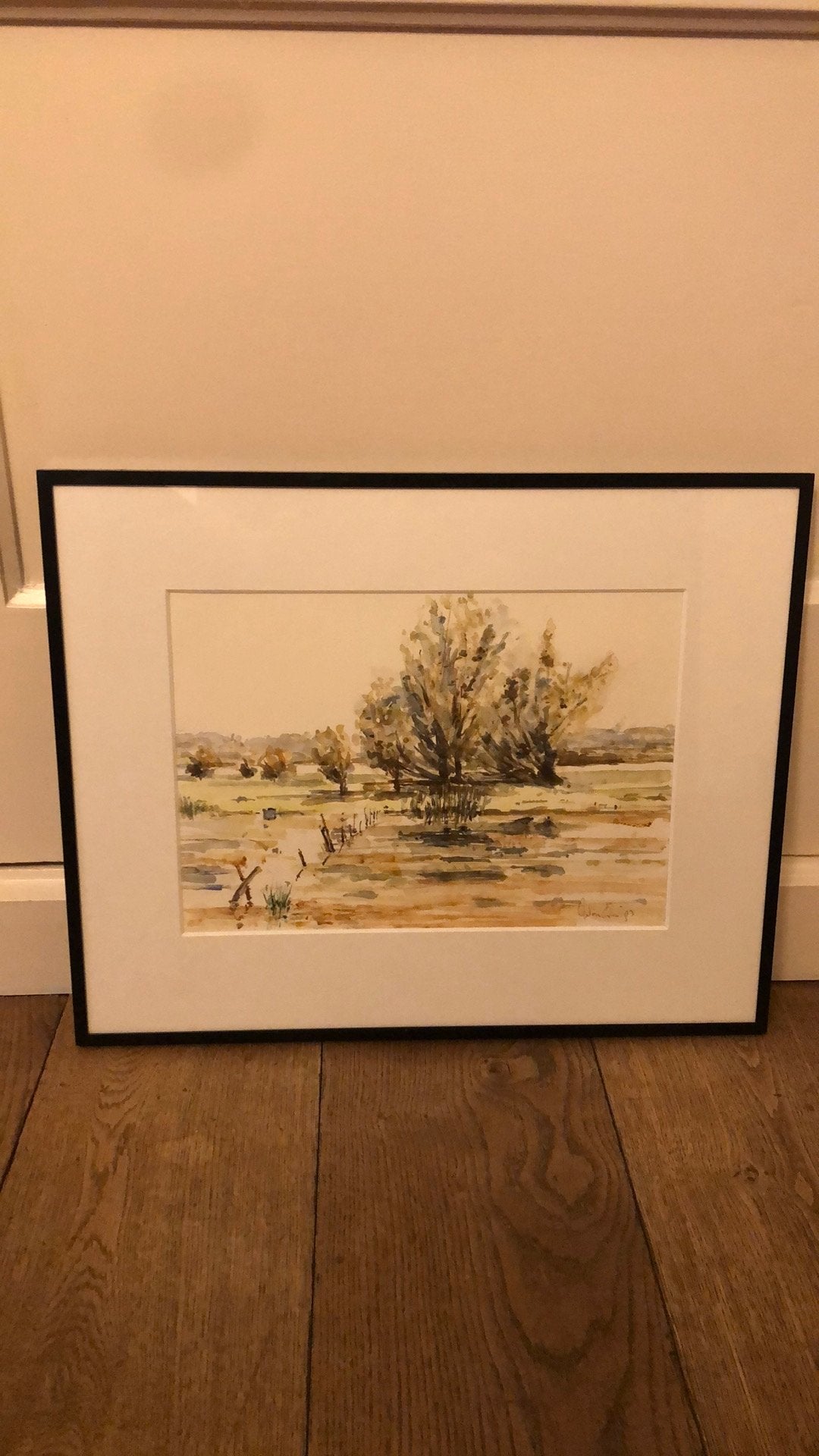 Oude aquarel, Ophalen of Verzenden
