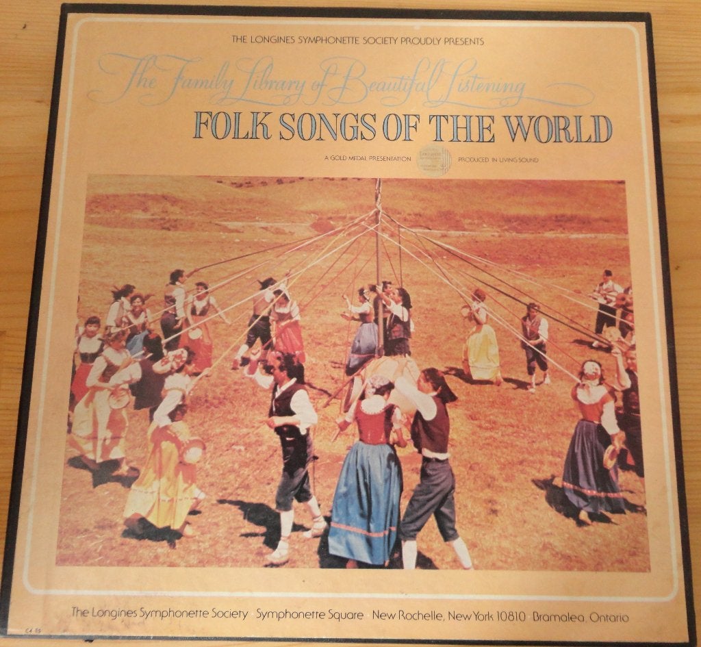 The Family Library of Beautiful Listening -Folksongs ( 3-LP', Ophalen of Verzenden, Gebruikt, 12 inch, Dubbel-LP