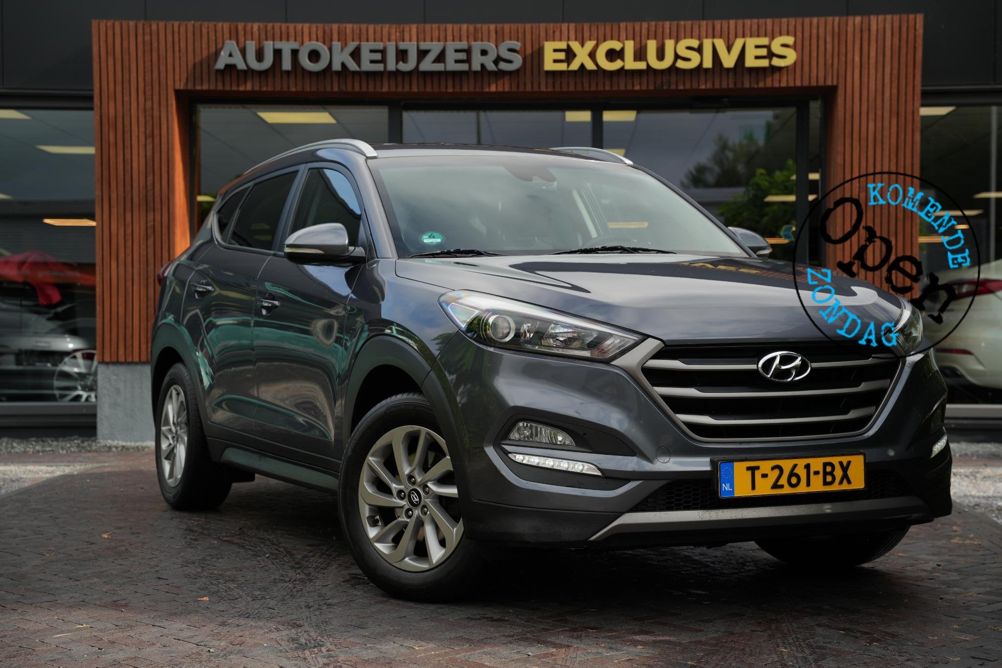 Hyundai Tucson 1.6 GDi Comfort Cruise Navi Clima Dodehoek St, Auto's, Voorwielaandrijving, Stof, Gebruikt, 4 cilinders