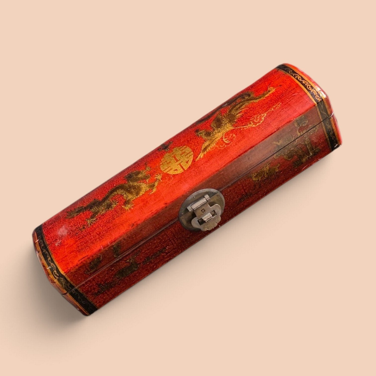 SALE!! grote zware Chinezen pillow kist met draken, Antiek en Kunst, Ophalen of Verzenden