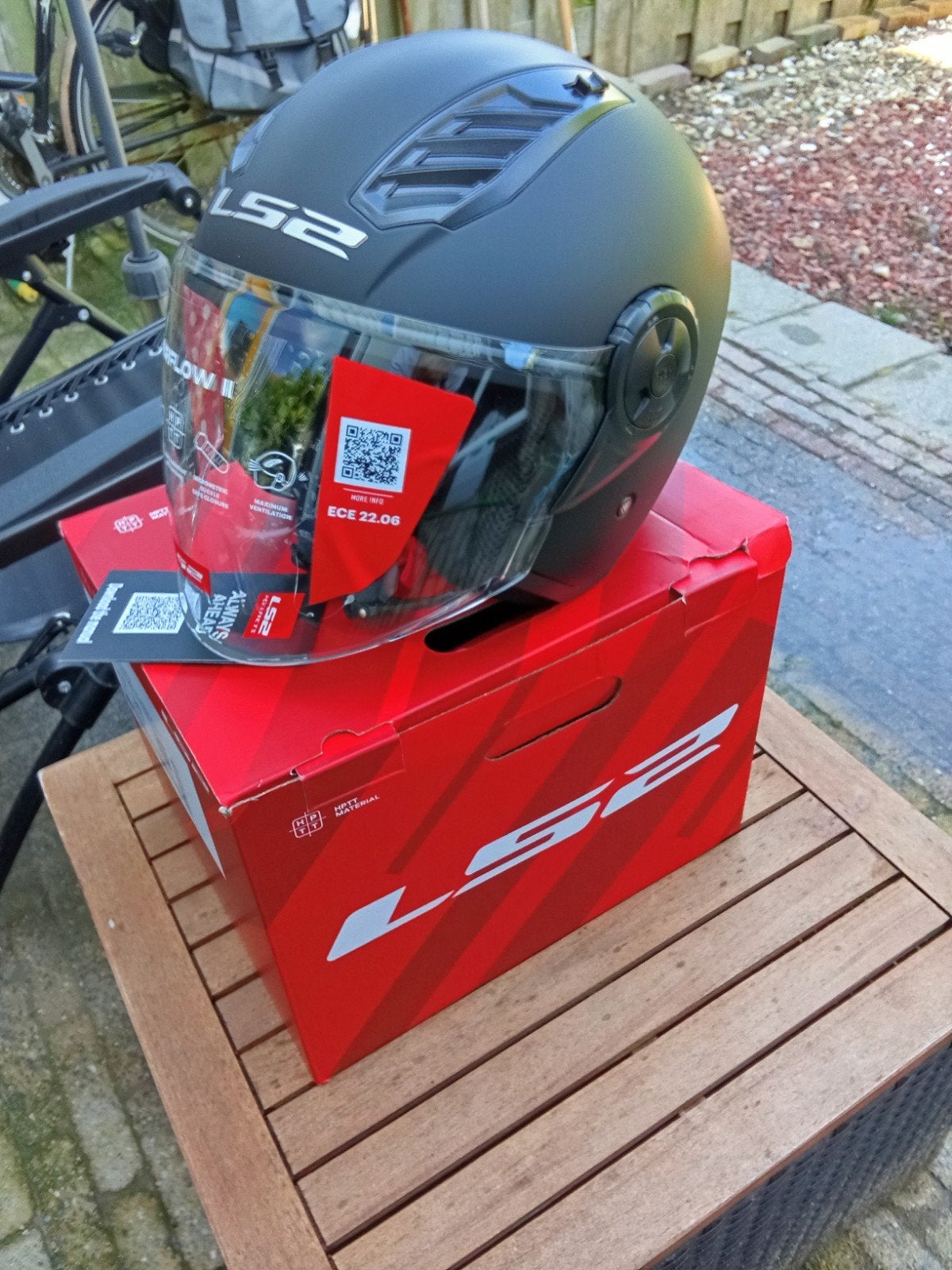 AANBIEDING LS2 Airflow II Jethelm - Mat Zwart - Maat 3XL, Dames, Jethelm, Ophalen of Verzenden, 3XL of groter