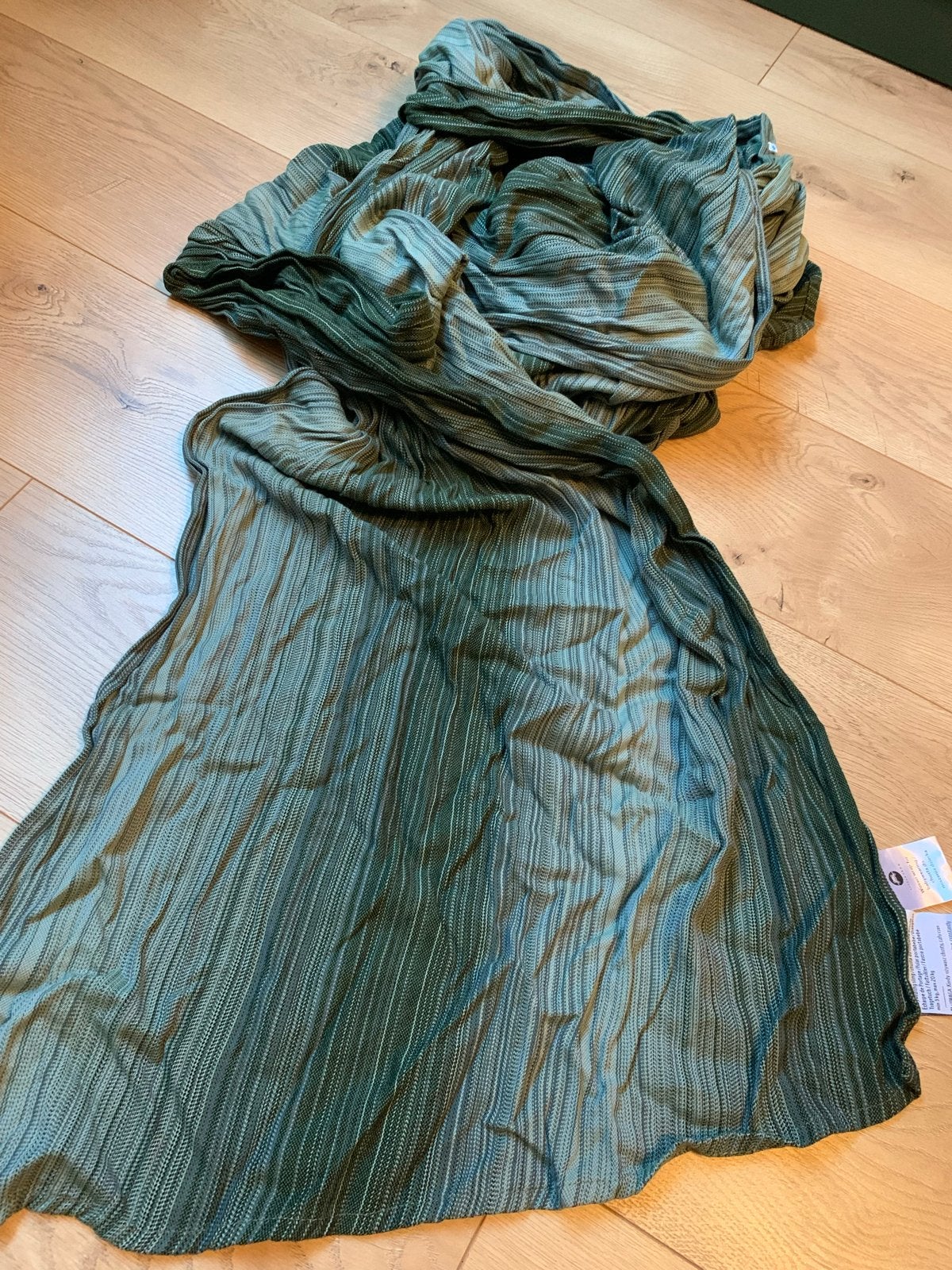 Little Frog Draagdoek - Groen (Bamboe/Katoen), Kinderen en Baby's, Draagdoek, Zo goed als nieuw, Buik, Rug of Zij, Ophalen