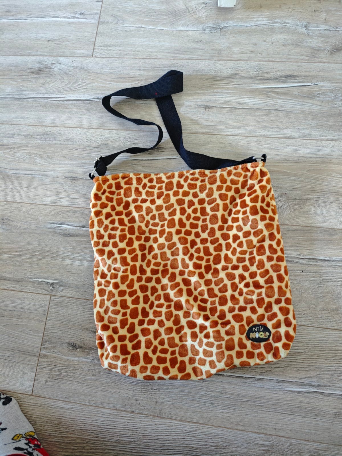 Leuke schoudertas met giraffe print, Ophalen of Verzenden, Gebruikt, Bruin, Schoudertasje