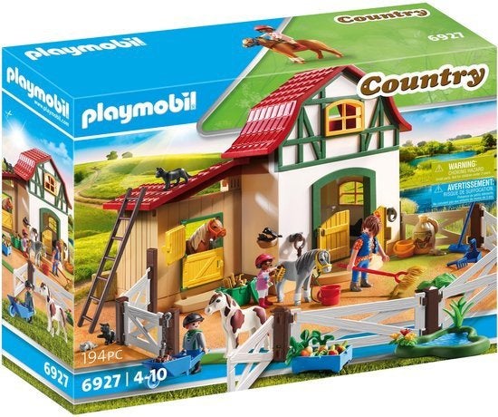 Playmobil Country Paardenstal met Boerderij - Set 6927, Ophalen, Gebouw, Complete set, Zo goed als nieuw