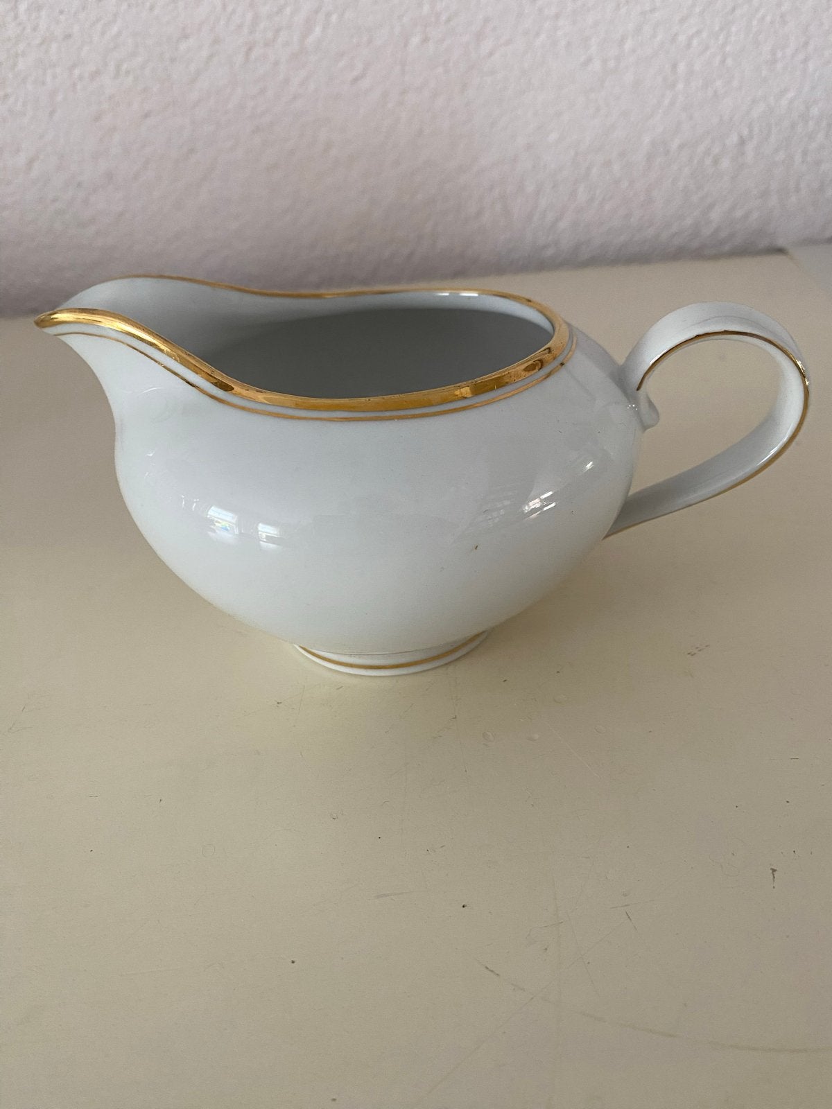 Antieke Melkkan - Porselein met Gouden Rand - Bavaria, Antiek en Kunst, Ophalen of Verzenden