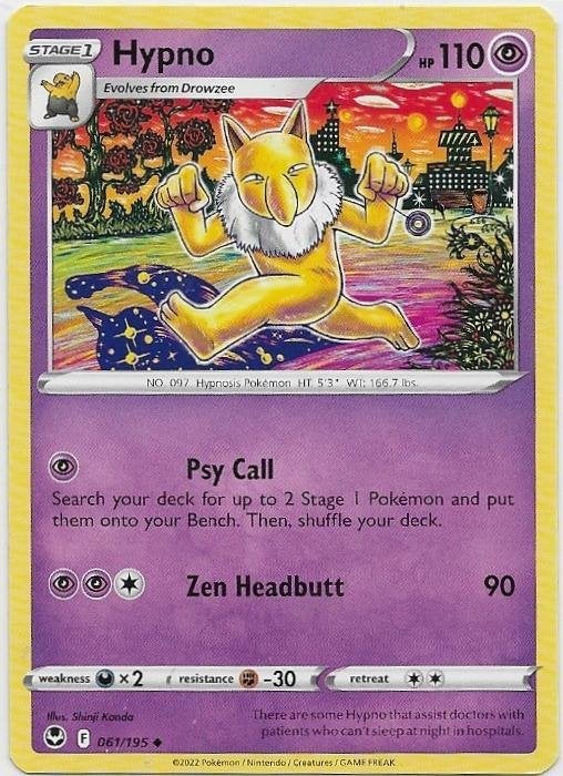 Silver Tempest,  Hypno [uncommon] 61/195, Verzenden, Nieuw, Losse kaart