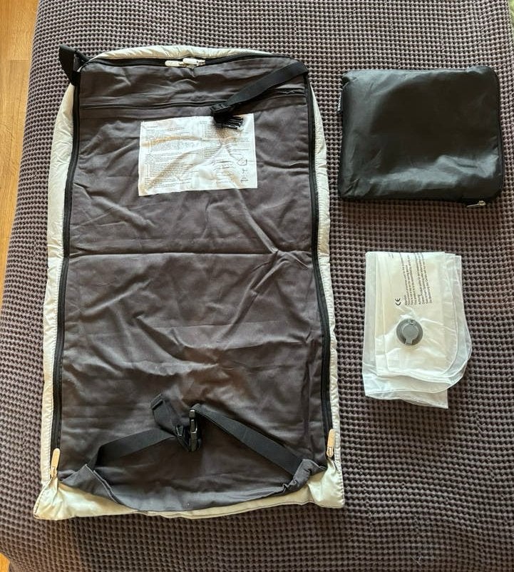 Deryan AirTraveller Vliegtuigbedje - Grijs - nieuw, Ophalen of Verzenden, Nieuw, Reisbedje