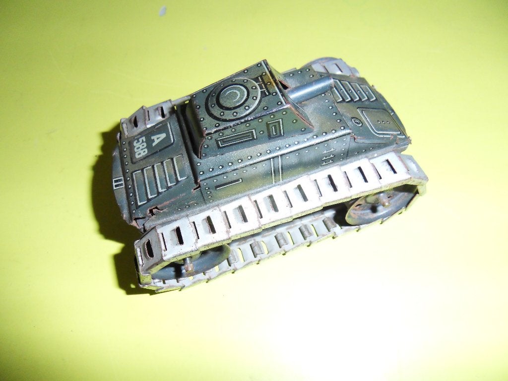 Vintage Leger Tank Speelgoedmodel - Groen Arnold A588, Antiek en Kunst, Antiek | Speelgoed, Ophalen of Verzenden
