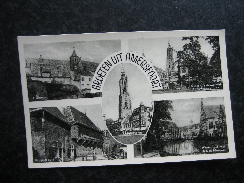 AMERSFOORT 5 luiks groeten uit 1961   H, Ophalen of Verzenden, 1960 tot 1980, Utrecht