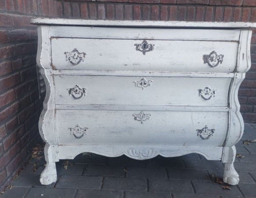 Antieke ladekast / commode - wit geverfd, Ophalen